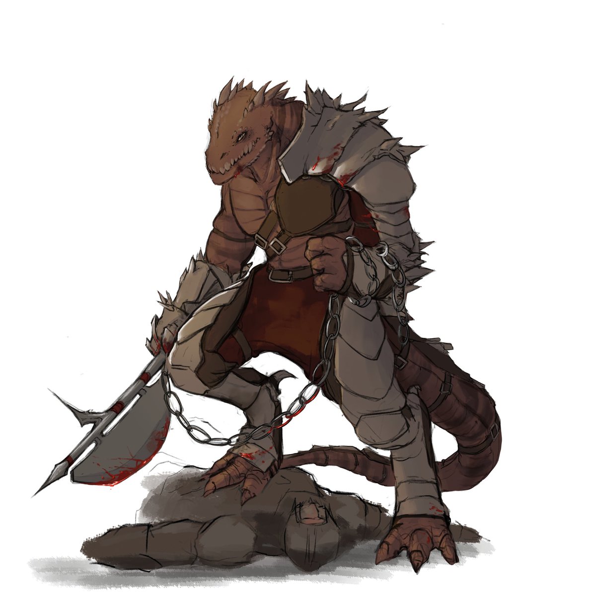 "₳ⱤɆ ɎØɄ ₦Ø₮ Ɇ₦₮ɆⱤ₮₳ł₦ɆĐ?!"

°Tilsin Daar, the Dragon King

°Red Scaled Lizardfolk

°Bisexual

°Large, shockingly gentle giant

"ĐØ ₩Ⱨ₳₮ ɎØɄ ₣ɆɆⱠ ł₴ Ɽł₲Ⱨ₮. ₦Ø₮ ₩Ⱨ₳₮ Ø₮ⱧɆⱤ₴, ɎØɄ ₳ⱤɆ ₦Ø ₴Ⱡ₳VɆ, ɎØɄ ₳ⱤɆ ₩₳ⱤⱤłØⱤ₴"