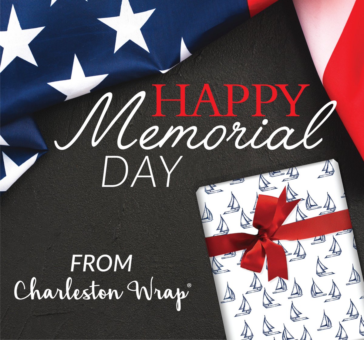 From all of us at Charleston Wrap, thank you for your gift of service. Always remembered &amp; never forgotten. #memorialday #charlestonwrap #charlestonwrapfundraising #thankyouforyourservice
