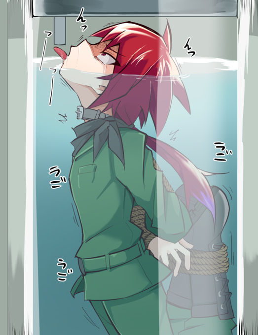 この間のオリキャラ君ゲル化差分(描き直した)弾道ゼラチンとなって撃ち潰される 