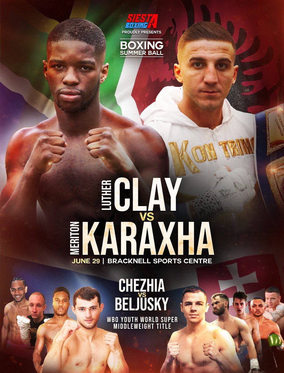 AssassinBoxing's tweet image. WBO World Youth Title Shot 

Vladimir Belujsky will take on undefeated Batal Chezhia for the vacant WBO World Youth Super Middleweight Title on June 29th in Bracknell 🇬🇧