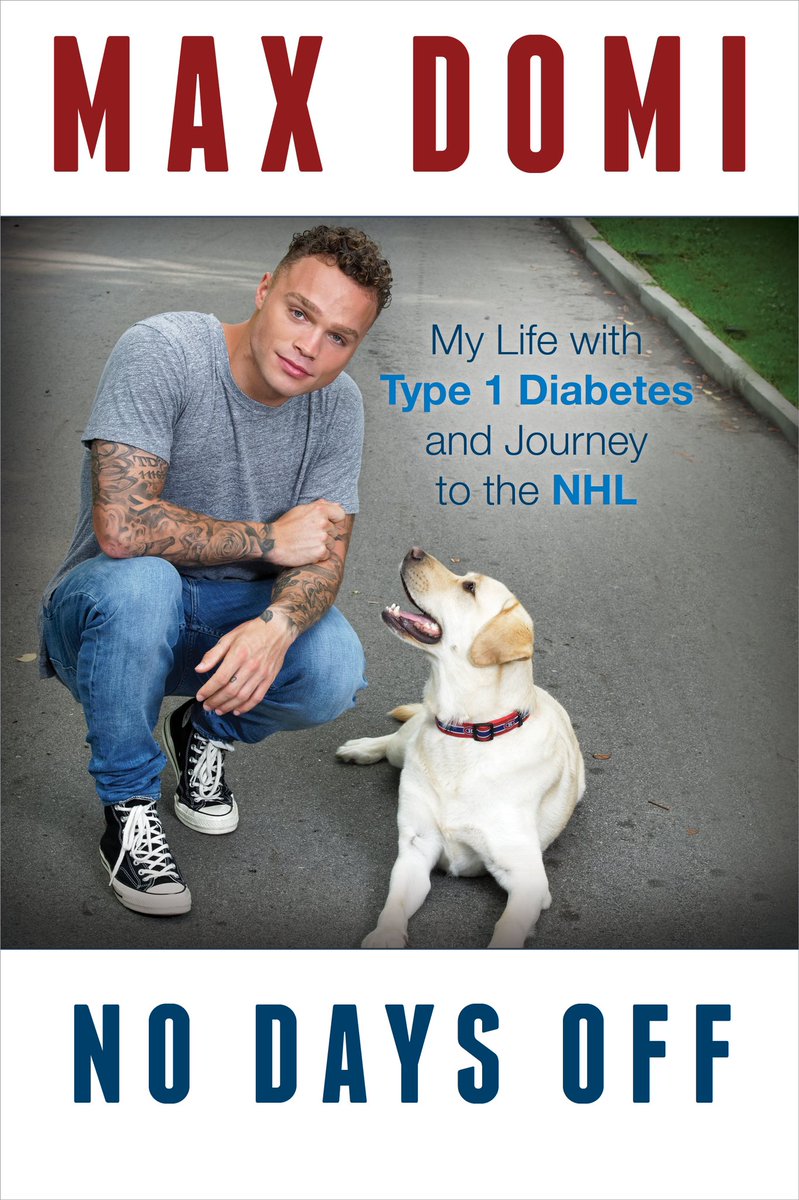 maxdomi's tweet photo. Exciting news! My book NO DAYS OFF is coming this fall with @simonschusterCA. I share what it’s like to live with Type 1 Diabetes and my journey to the NHL. I can’t wait for you all to read it. For more details go to https://t.co/RdsaBQOxEm https://t.co/r6wKdTVE4R