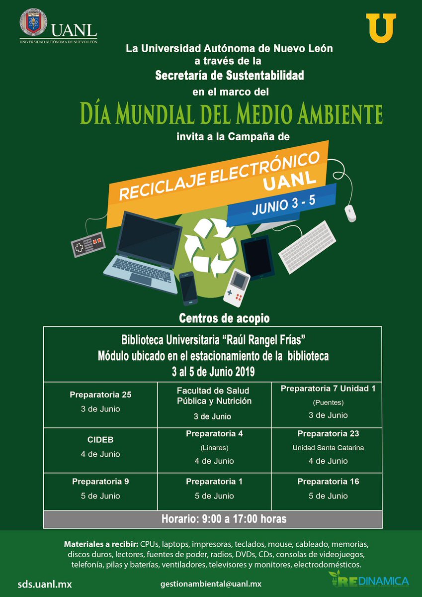Si no sabes qué hacer con tus gadgets que ya no funcionan, únete a la campaña de reciclaje eléctronico. Empezamos el 3 de junio. ♻️