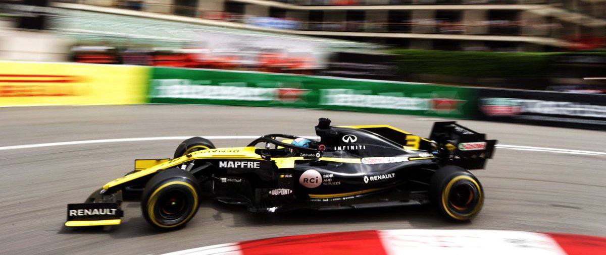 Renault F1 Team sumó puntos en el clásico #MonacoGP Luego de un comienzo auspicioso <a href="/danielricciardo/">Daniel Ricciardo</a> no pudo mantener la posición finalizando en el lugar 9º, mientras que <a href="/HulkHulkenberg/">Nico Hülkenberg</a> recibió el corte de su neumático que lo dejó 13º. Conoce más en: bit.ly/2wm1R97