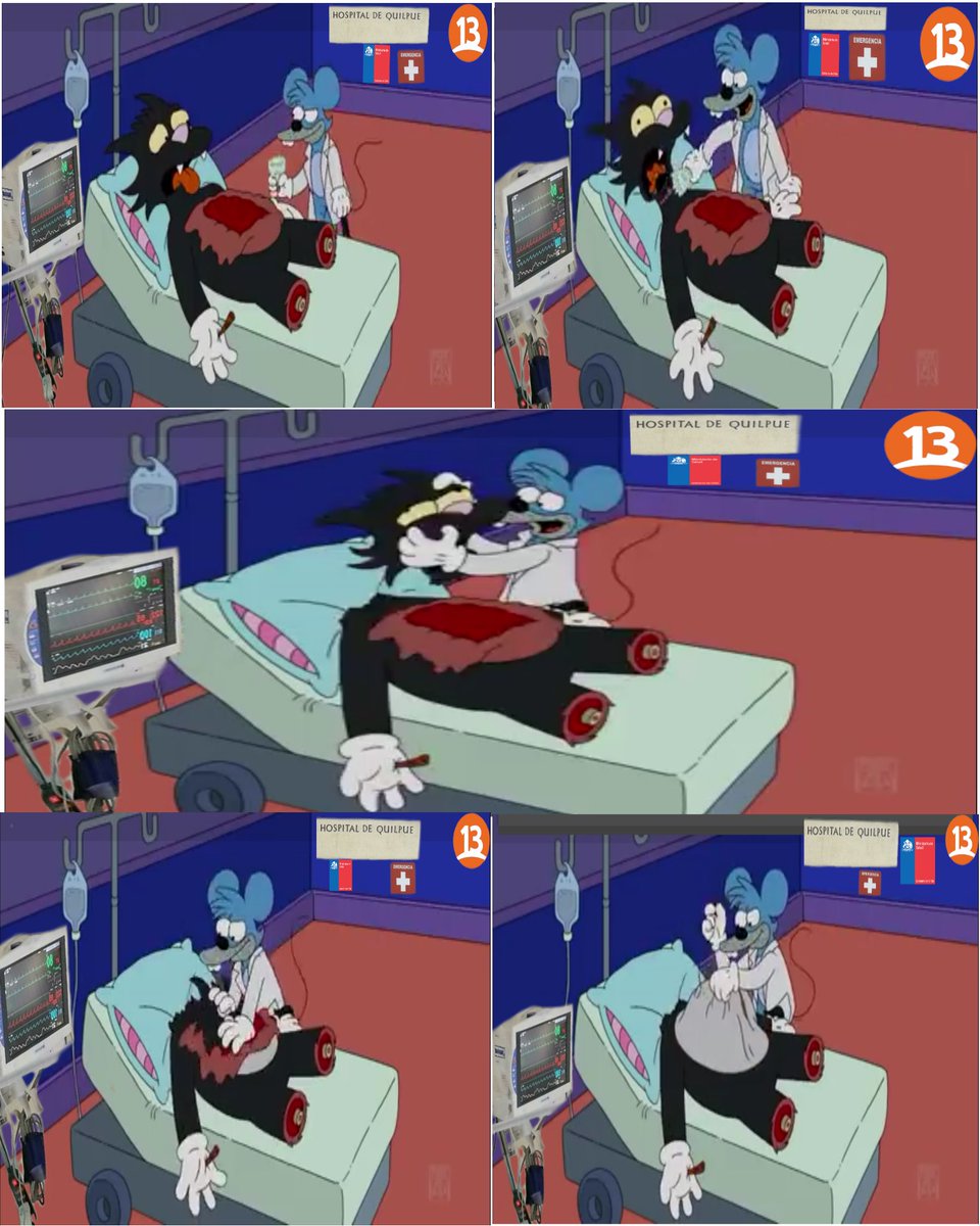 Jaimertaker's tweet photo. "Mientras tanto en el Hospital de Quilpué" #HospitalDeQuilpué #Quilpué #MouseMD 
📺🏥🐱🐀🐁🐁🐁 https://t.co/4C6xBb1353