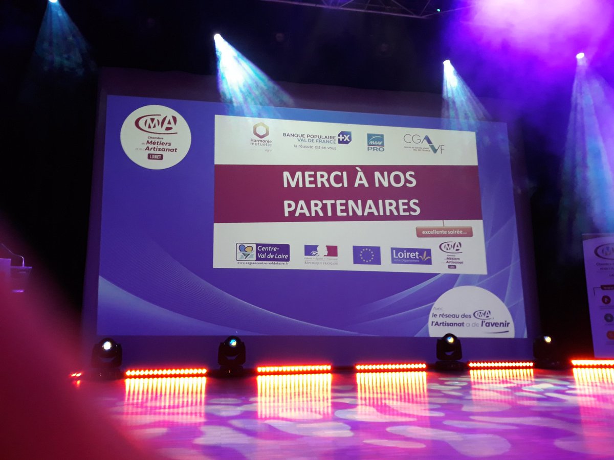 EricTabarino's tweet photo. Soirée de la qualification et de l'excellence artisanale CMA du Loiret. Harmonie mutuelle partenaire de longue date des artisans. #hmutuelle @hmutuelle @Groupe_VYV https://t.co/uPJ8Thiclx