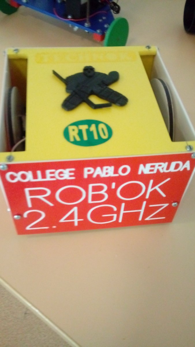 DominiqueNibart's tweet image. #RobOK #Cybertech #Ed_Delagrave Concours Rob&apos;OK : quelques  belles réalisations de cette année pour le collège Pablo Neruda d&apos;Aulnay-sous-Bois. Et brai au collège Molière de Chennevières qui gagne le tournoi !