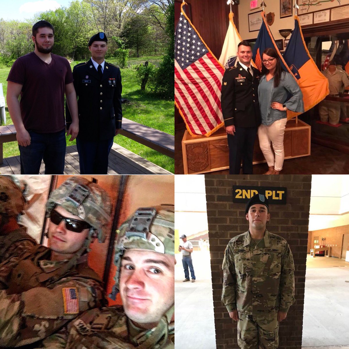naduah1991's tweet photo. I can hear the bugle playing faintly and heard the 21 gun salute. My thoughts go to those that have served or now serve. ❤️ My son and now nephew. #NeverForget #MemorialDay2019 #ArmyParent https://t.co/ZSxppXDhl3