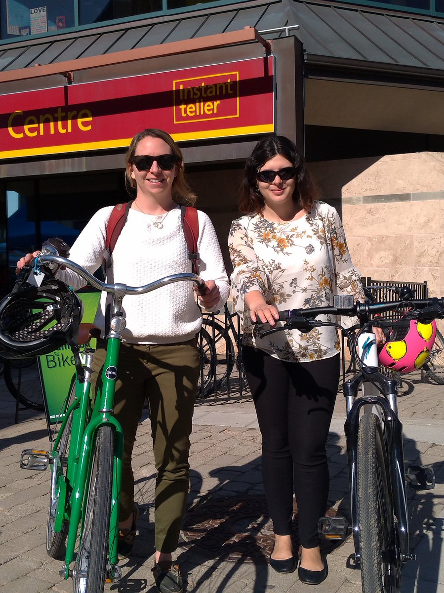 ericavduque's tweet photo. Lots of bikes and great people at #biketoworkday @CityBrampton this morning! First of many great bike events happening across @regionofpeel all of June! https://t.co/pvTQbC1meU