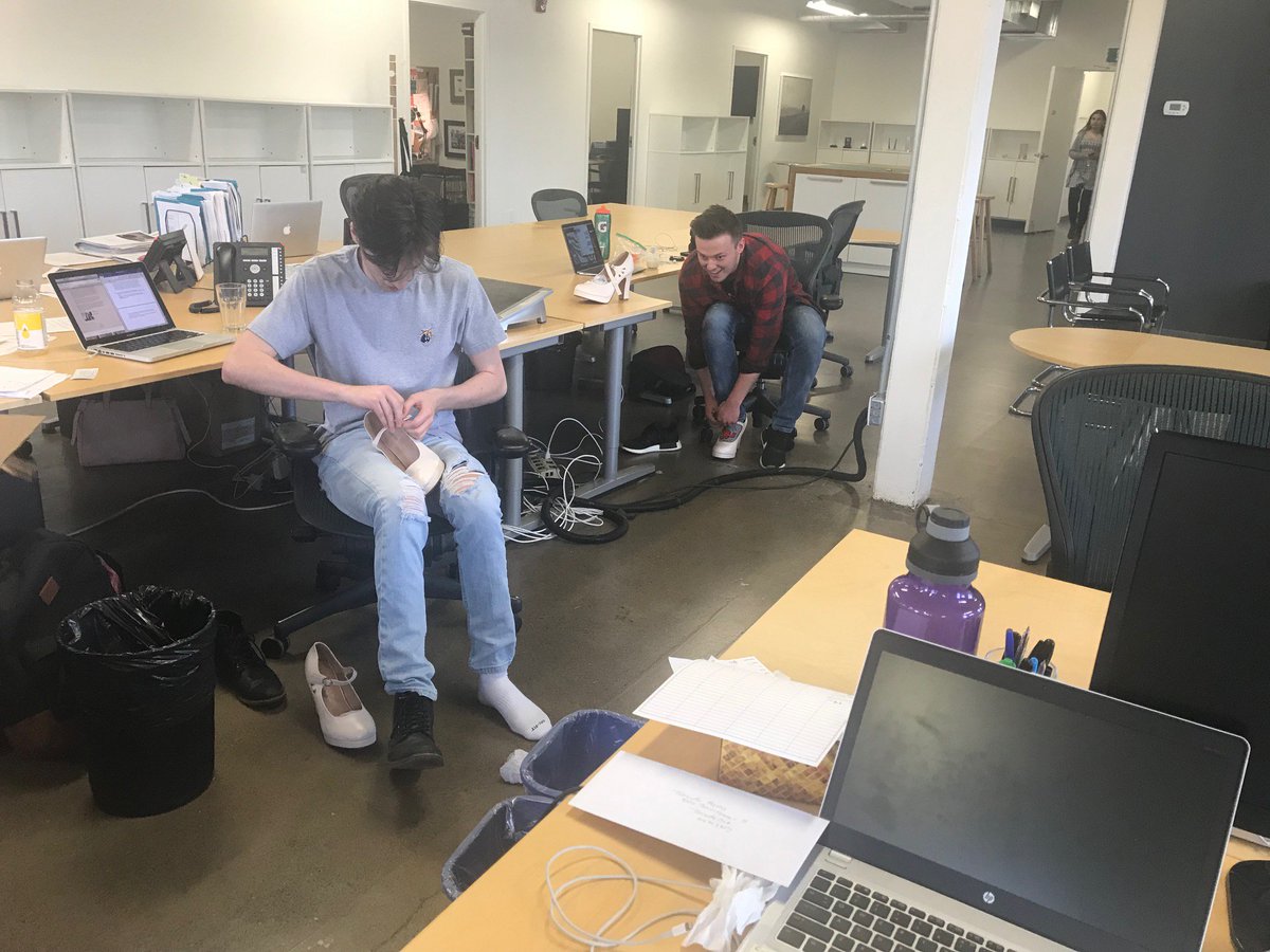 Manifestcom's tweet photo. The men of Manifest are getting ready for @whiteribbon's Walk a Mile in Her Shoes event on May 29! We are so excited to participate in this great event for a wonderful cause. If you'd like to participate, register at https://t.co/BjagvoBBdH. #DoGoodBetter #WalkAMileTO https://t.co/HGpKYl3dfD