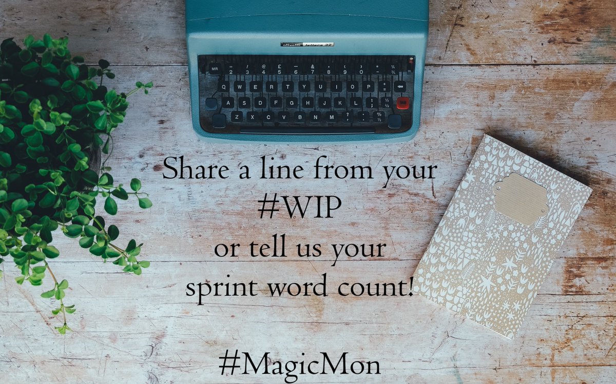 WordMagicChat's tweet photo. STOP! That was quite a sprint! How did it go, #MagicMon? Did you write the words you’d hoped to? Go ahead and share a line from your #WIP or your word count with us, and tell us of your #writing victories!
#sprintmagic #writerslife https://t.co/GzGmh8H28h