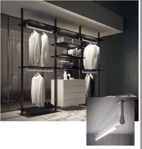 Wardrobe light new mould, with PIR sensor