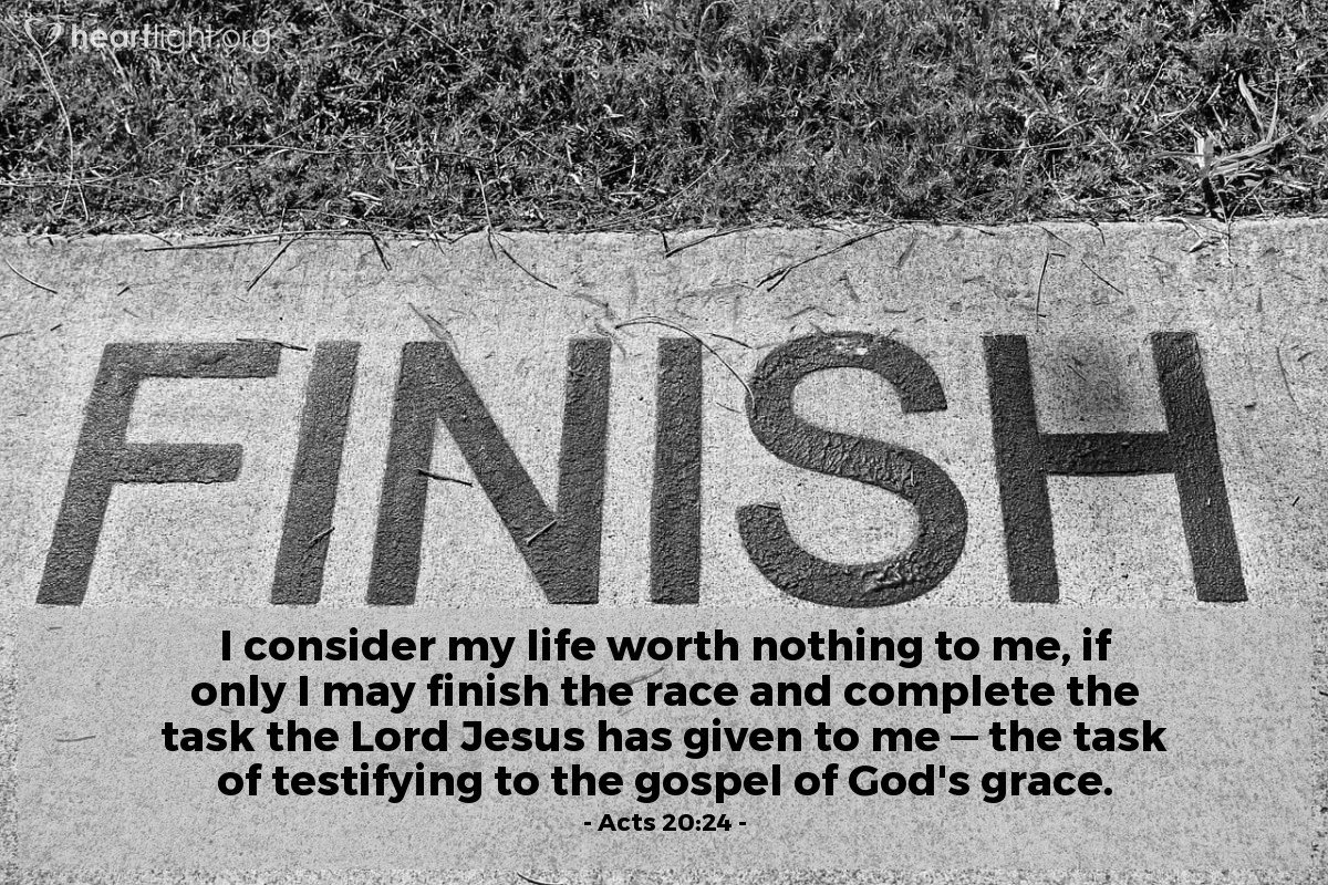 And now, behold, I am going to Jerusalem, constrained by the Spirit, not knowing what will happen to me there, except that the Holy Spirit testifies to me in every city that imprisonment and afflictions await me. Acts 20:22–23