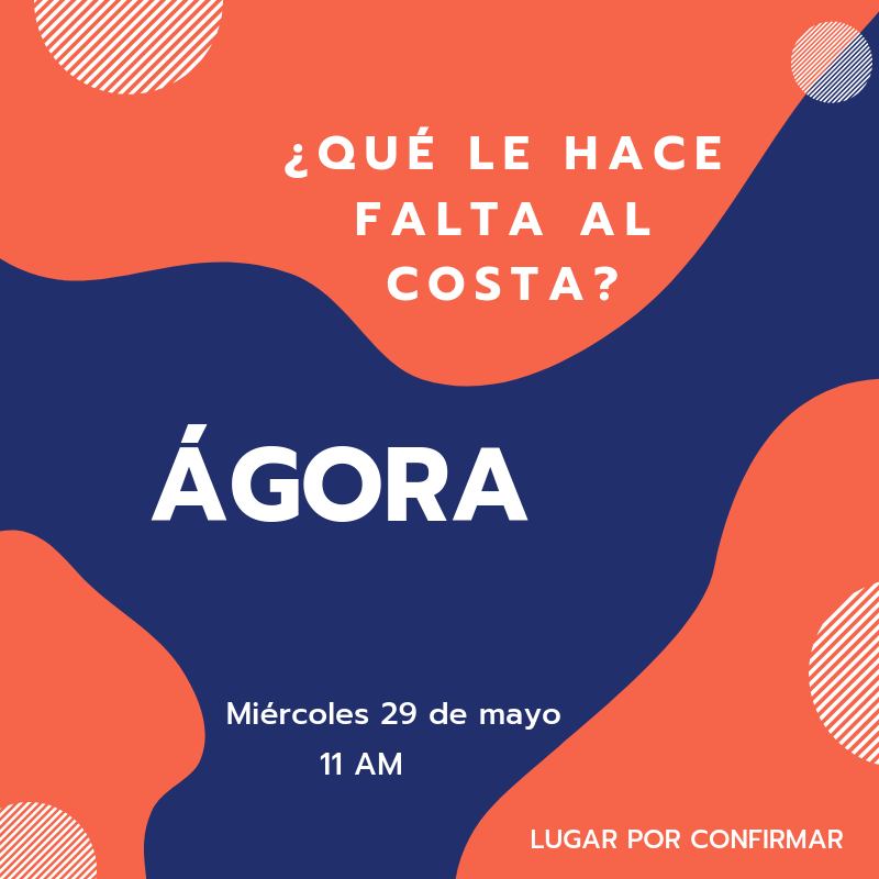 AgoraCosta's tweet photo. La segunda pregunta de nuestro próximo Ágora ¡Pasado mañana! https://t.co/GR2OWUrN5Y