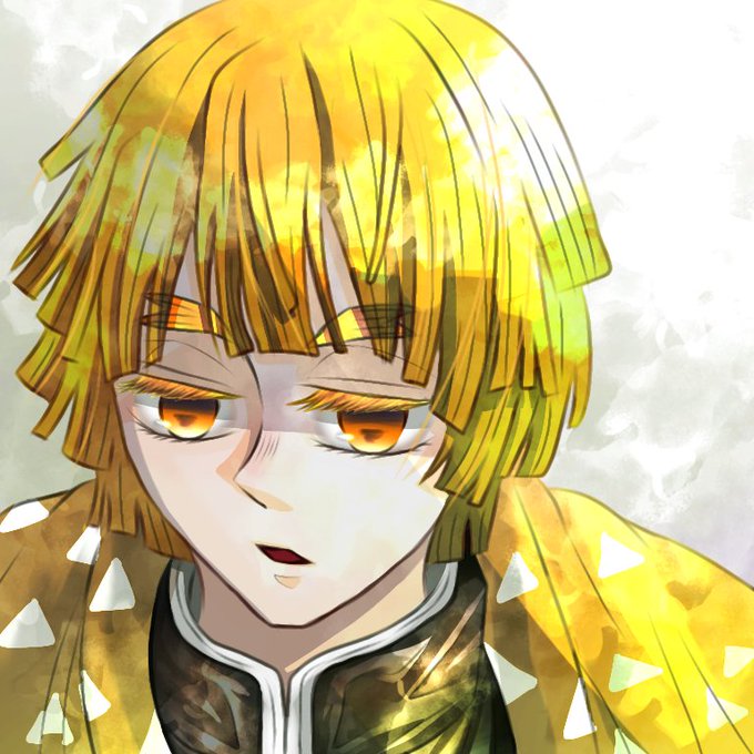 さとな🏮さんがTwitterに投稿した我妻善逸(鬼滅の刃)のイラスト。