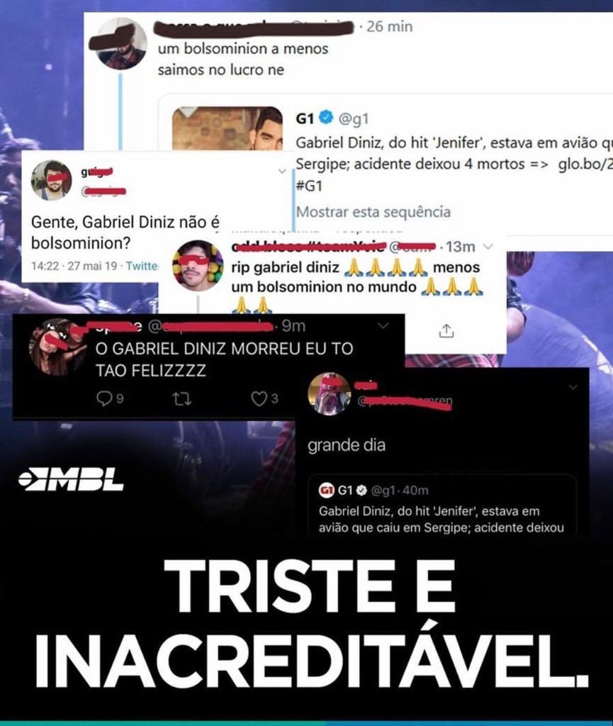 agnaldonetoo's tweet photo. O brasileiro é doente, e se fosse o contrario iria acontecer tbm neguin comemorando comunista morto, falta empatia https://t.co/egFc9R5Y1w