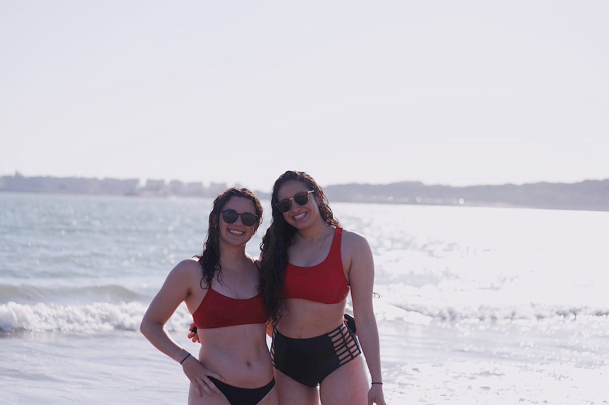 trinitys_'s tweet photo. Weekend 1 in Spain was successful 
Feat. Accidental swimsuit twins https://t.co/lQ12E1xfq9