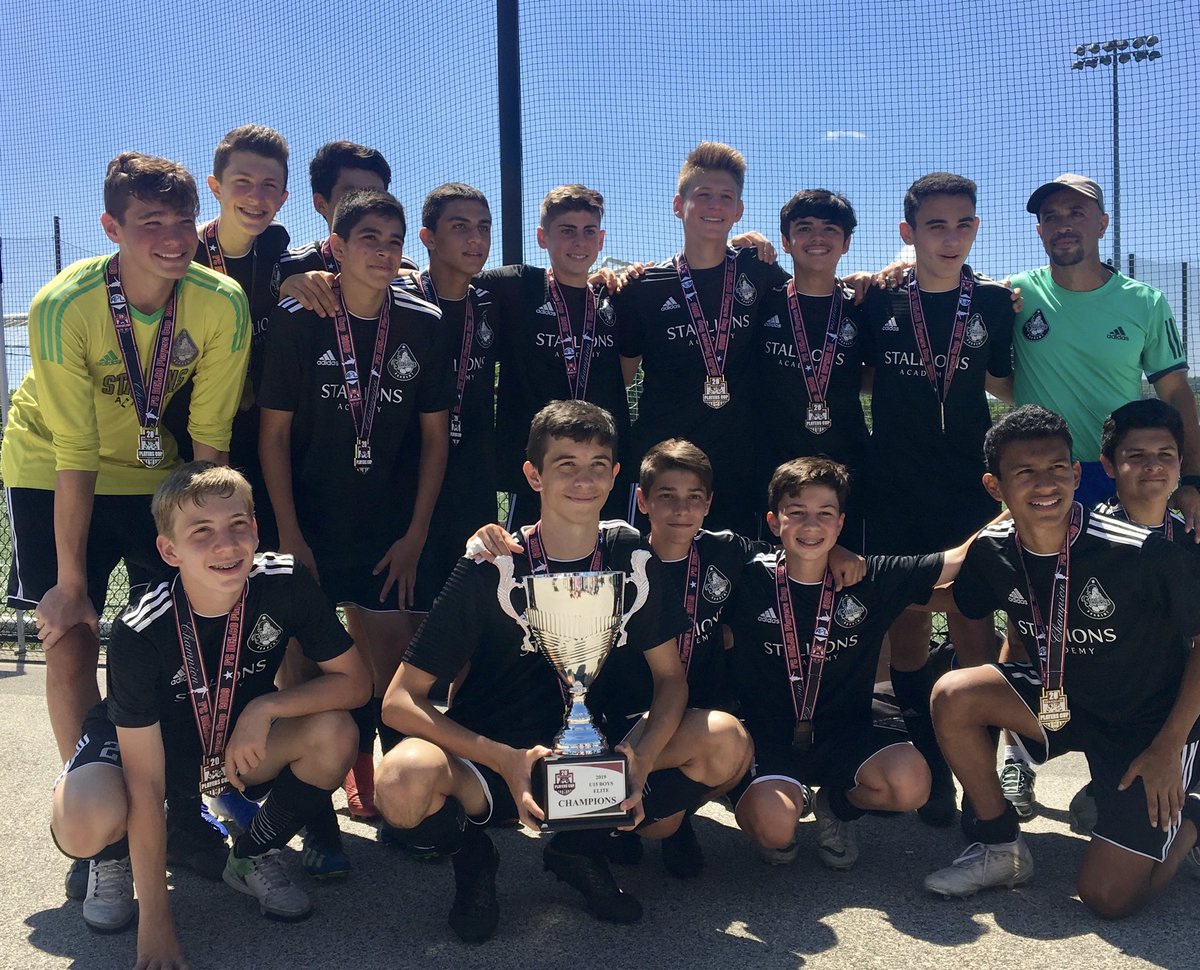 NJStallions's tweet photo. A big congratulations to the U15B NJ Stallions 04 Galactics taking 1st Place in the Elite Division at the FC Delco Players Cup! Well done boys! 4 wins over 3 days! 👍🏼 Safe home guys and Happy Memorial Day! #NJStallions #FCDPC #EarnYourPlace #edpsoccer https://t.co/ZwukGivuAX