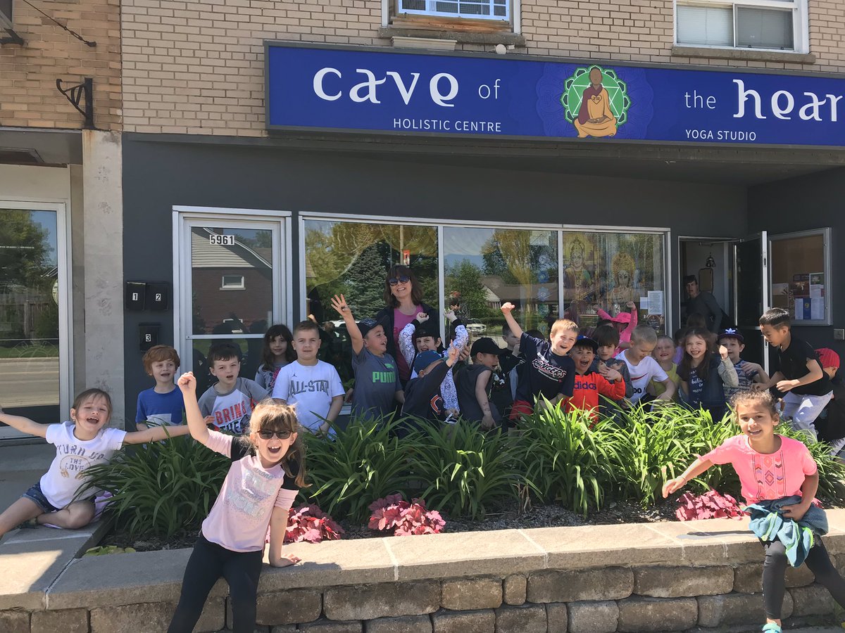 Grade1Morris's tweet photo. Another fun walking trip! This time to a yoga studio. Thanks to Prema Kerrie for teaching us about yoga. Thanks to our parent volunteers for coming along! #caveoftheheartyogastudio https://t.co/I2HPOEmX7Y