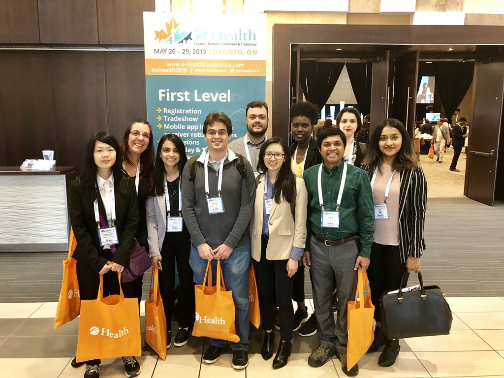 NadiaSomani's tweet photo. Very excited to be attending the #eHealth2019 conference in Toronto this week with @PlinioMorita and the rest of our @UbiLab_UW team! Looking forward to learning about the latest digital health trends, best practices, &amp; exciting new research @eHealthConf https://t.co/ClAbkjyagz