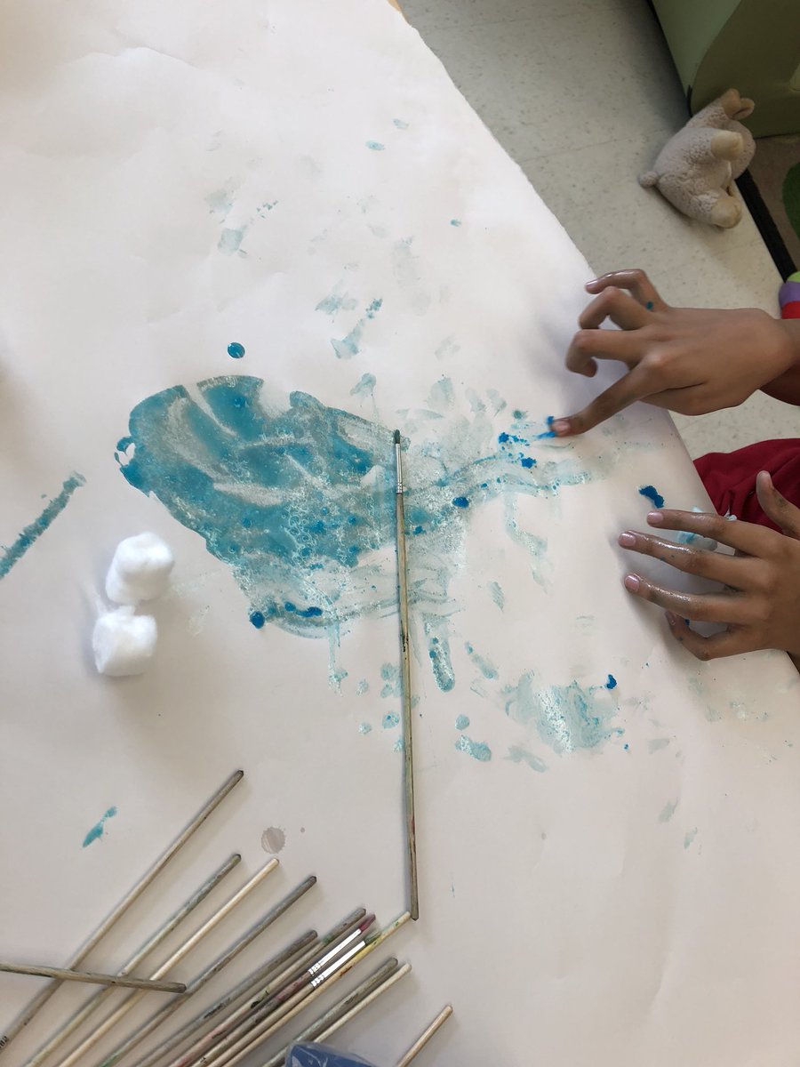 Textured painting fun for a Monday afternoon. Jello, cotton balls, paintbrushes and hands = creative sensory fun <a href="/MsSmithVillager/">MissSmithVillager (she/her)</a> <a href="/Saunder14847269/">Kerry Ann</a> <a href="/BrittanyNeill3/">Brittany Neill</a> <a href="/MsWingfield123/">Ms. Wingfield</a>