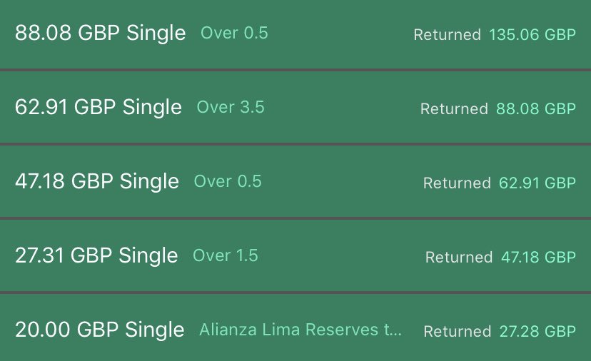 WFootballTips's tweet image. MEMBERS £20 ➡️ £100 CHALLENGE COMPLETE!!!✅⚽️💸

£115 profit in 2 hours 🔥🔥🔥🔥

#BOOOOOOOOOOOOOOOOOOOOOOOOOOOOOOM