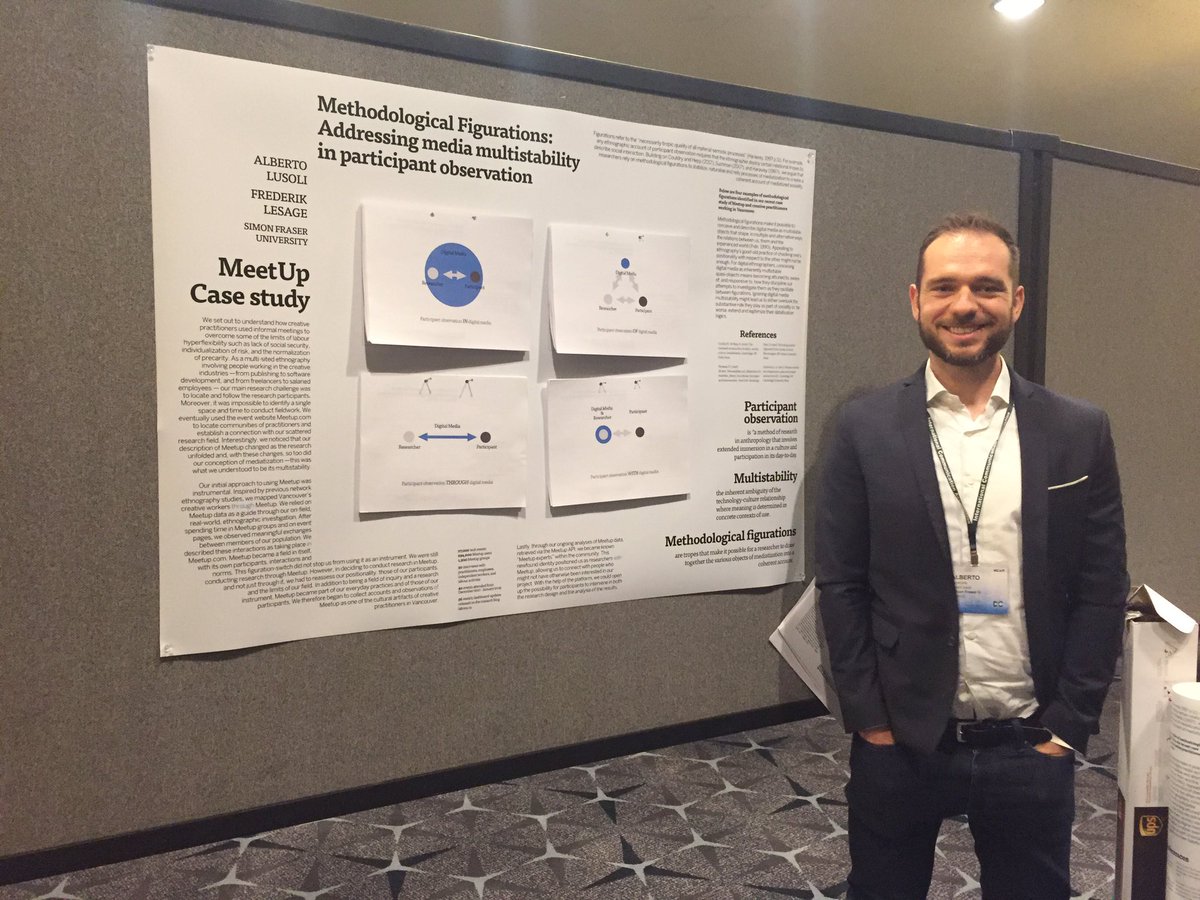 frizzbarks's tweet photo. My @GeNA_Lab colleague @AlbertoLusoli representing his work on methodological configurations with @frederiklesage here at #ica19: https://t.co/I8SRiSihkL