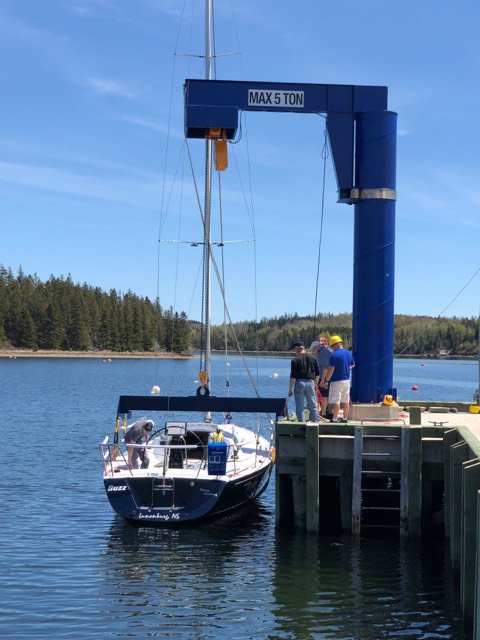 Thank you to Barry Eisner for sharing the launch of this beauty he calls "Buzz" in Lunenburg, Nova Scotia!  "Buzz" was lowered in gently and is ready to go!
Share your photos my messaging us!
#canadianyachting #boatingindustrycanada #lunenburg #novascotia #boating #yayspring