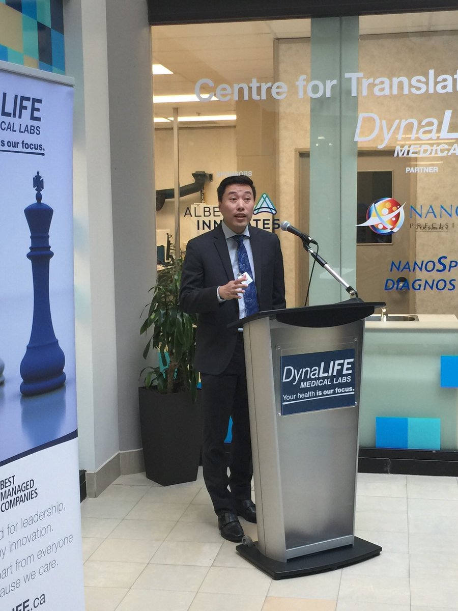 JasonPincock's tweet photo. Congratulations MTI. DynaLIFE   is proud to support entrepreneurs. More ideas. More companies. More talent. More opportunities for Albertans by Albertans. Celebrating with the support of our Mayor Iveson and City Councillor McKeen. #lifeinnovation ⁦@Yeghealthcity⁩ @dynalife https://t.co/HBVOY3KjdC