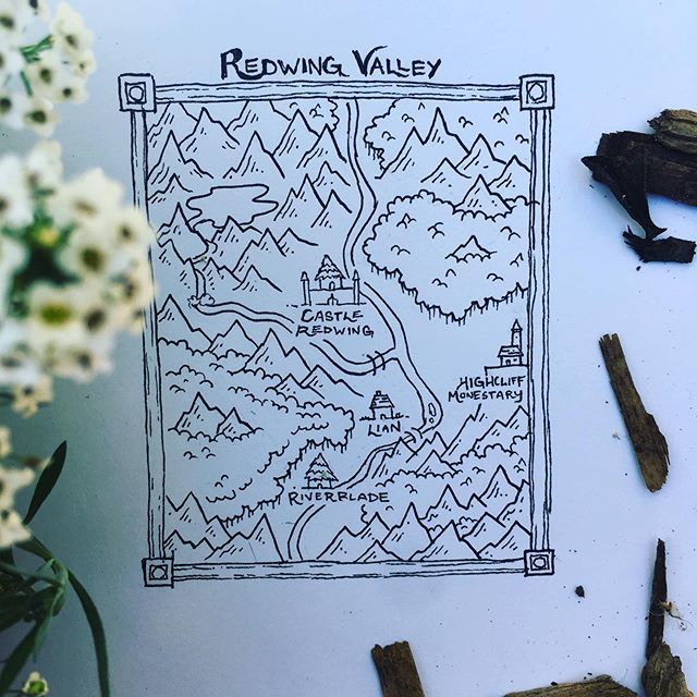 pen_n_blade's tweet image. Tried adding a border, though in my arrogance I refused to use a strait edge! (Or do a detailed sketch before moving to ink...) And so I suffer and long for kinder days and overreact :) .
What is the tale of Redwing Valley, I wonder...
.
.
.
#redwingvalley #mapdrawing #fanta…