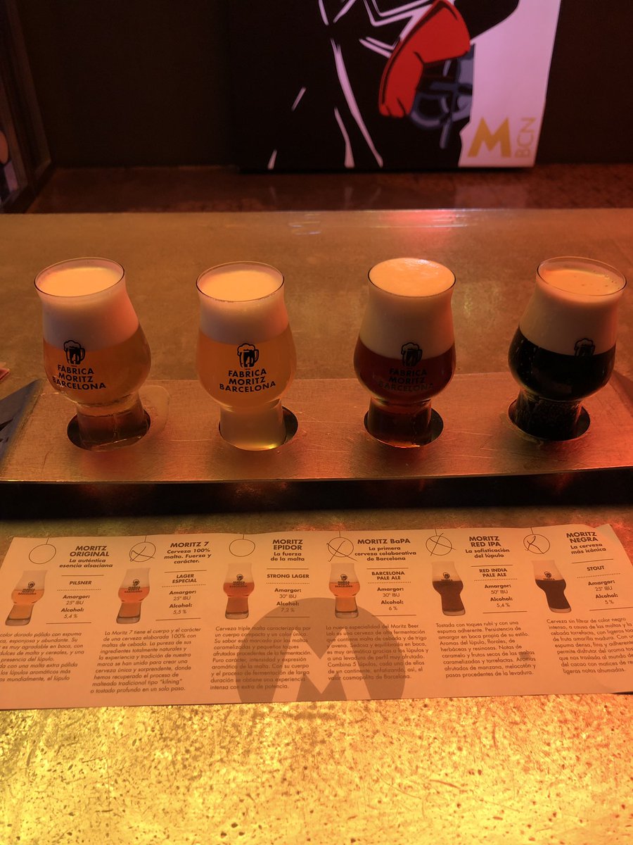 ruta209's tweet photo. Listo para degustar la #moritz7 #MoritzBaPA #MoritzRedIPA y #MoritzNegra 🤤 @MoritzBarcelona #beer #cervesa #cerveza #Barcelona https://t.co/d7ZrsToUHG