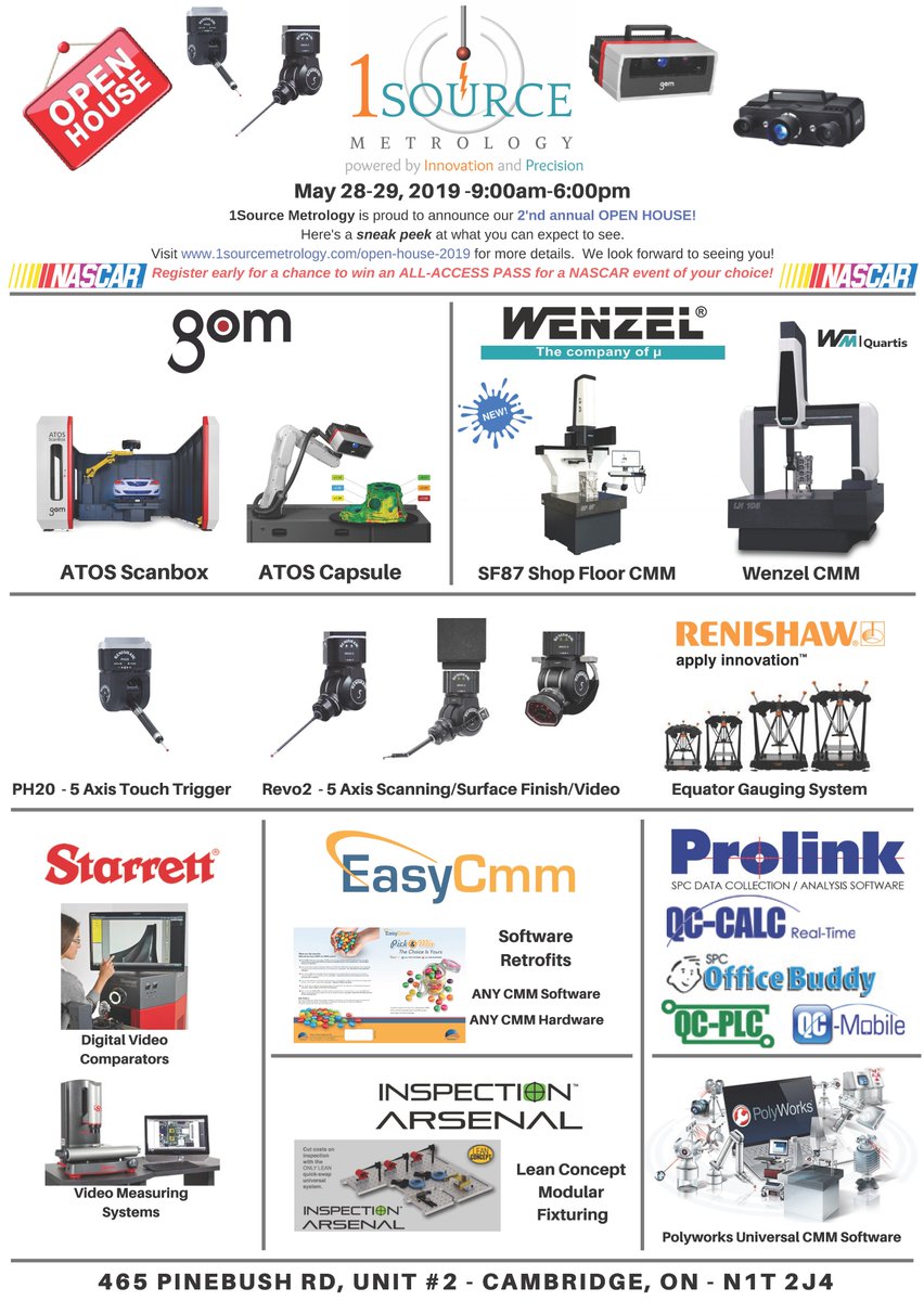 RenishawCanada's tweet image. See you tomorrow at 1Source Open House in Cambridge, ON. 

#Renishaw #1Source #OpenHouse #Metrology #CMM #REVO® #Equator™