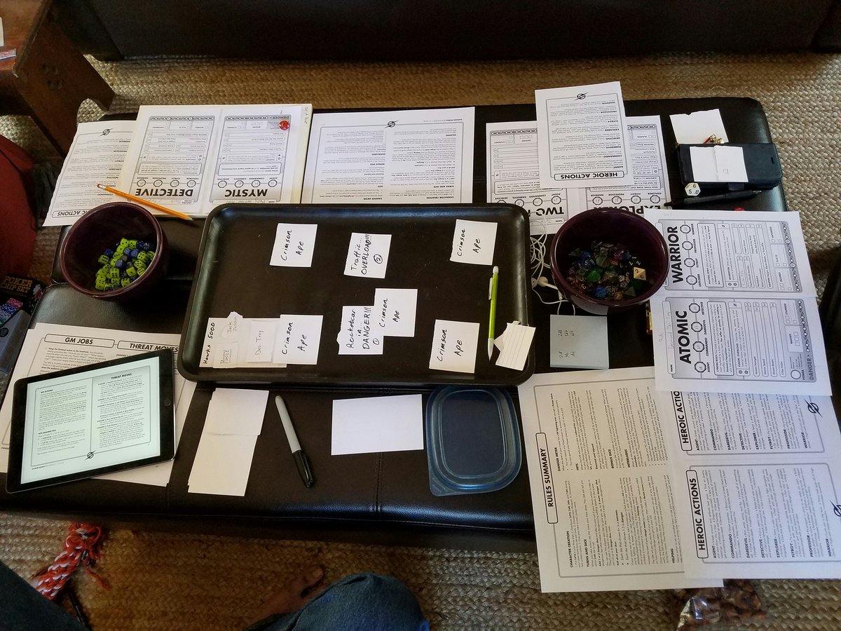 rachelthebeck's tweet photo. It's Monday but that's ok because @john_harper's DANGER PATROL is here to save the day! #ttrpg https://t.co/zuSakiSVRk