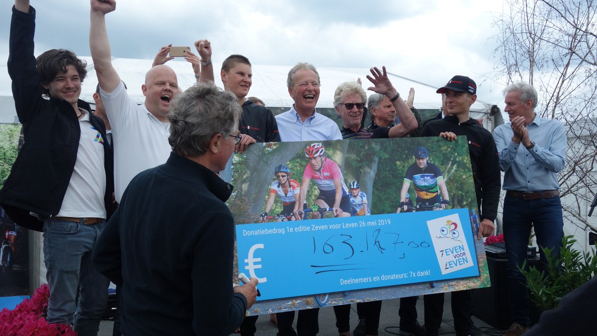 ZevenvoorLeven's tweet photo. Wauw wat hebben we een mooi bedrag bij elkaar gefietst gisteren. Inmiddels staat de teller al op €165.000. Doneren op de persoonlijke profielen kan nog tot 7 juni. Daarna gaan we bezig met de 2e editie van Zeven voor Leven. #zevenvoorleven #7vl
https://t.co/vBFhf7YnGm https://t.co/0MPtR4YV44