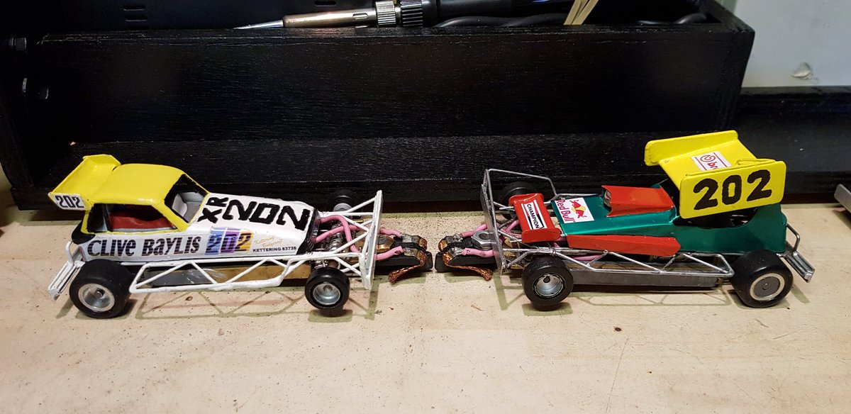 New box, cars painted and ready for the new season