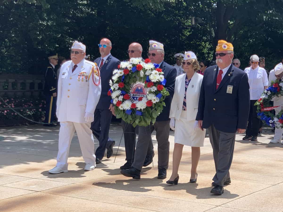 LowesMedia's tweet photo. In partnership with @AMVETSHQ, Lowe’s EVP of stores &amp; U.S. Marine Corps veteran @Joe_McFarland_ attended the Memorial Day observance at Arlington National Cemetery. Lowe’s stores are also honoring the fallen. Read more: https://t.co/s6S8j91BB8 https://t.co/GUXGvDrsh9