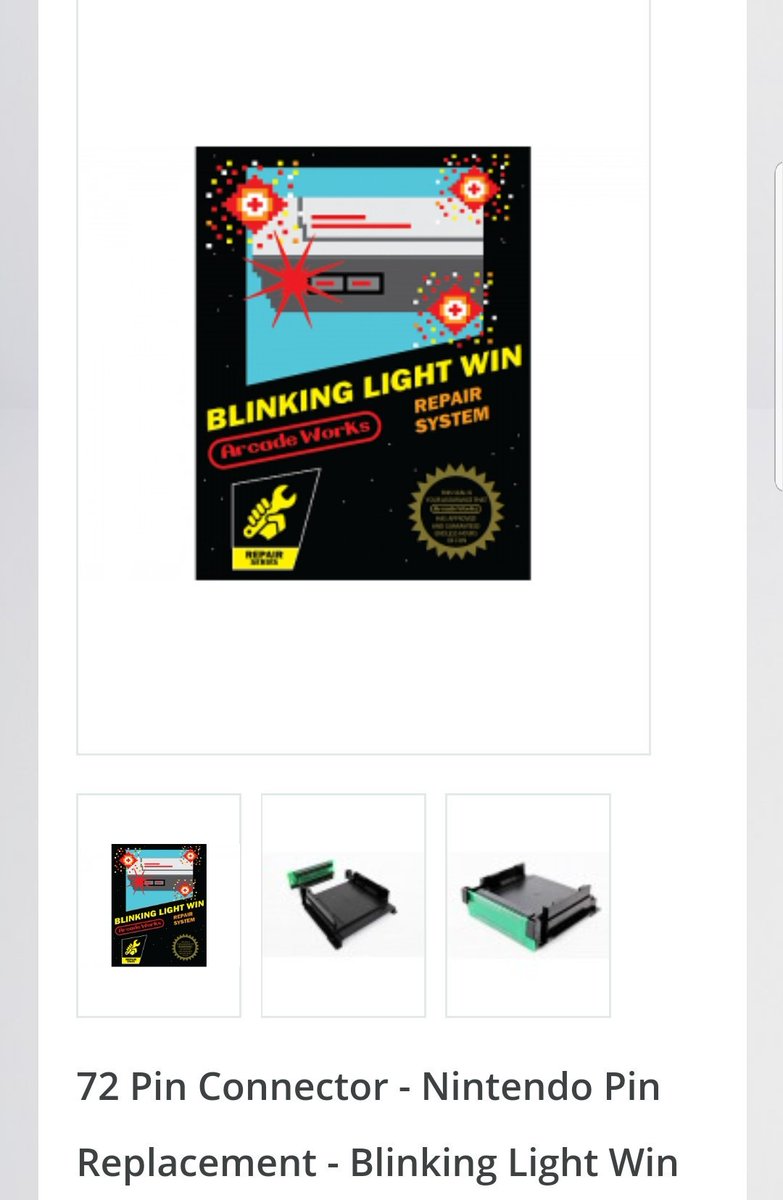 derty10's tweet photo. Decided to finally pull the trigger on this NES pin replacement by @ArcadeWorks called #BlinkingLightWin since my NES pretty much doesn't read anything anymore haha but I've heard good things so I'll let yal know how it turns out 😎 link below...
https://t.co/if9pl1dlXZ https://t.co/PZqfv2CiBV
