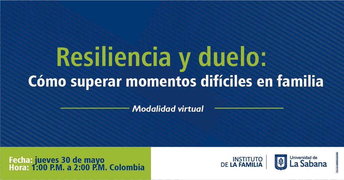 REDIFAMorg's tweet photo. RESILIENCIA Y DUELO: CÓMO SUPERAR MOMENTOS DIFÍCILES EN FAMILIA
Los invitamos a la nueva Cátedra de Familia del @IFAunisabana, en modalidad virtual. Será el 30/5.
12 h 🇭🇳
13 h 🇨🇴🇪🇨🇵🇪🇲🇽
14 h 🇨🇱
15 h 🇦🇷
Enlace al webinar: https://t.co/InRKmFoTUY
#REDIFAM https://t.co/2gaasTEVsK