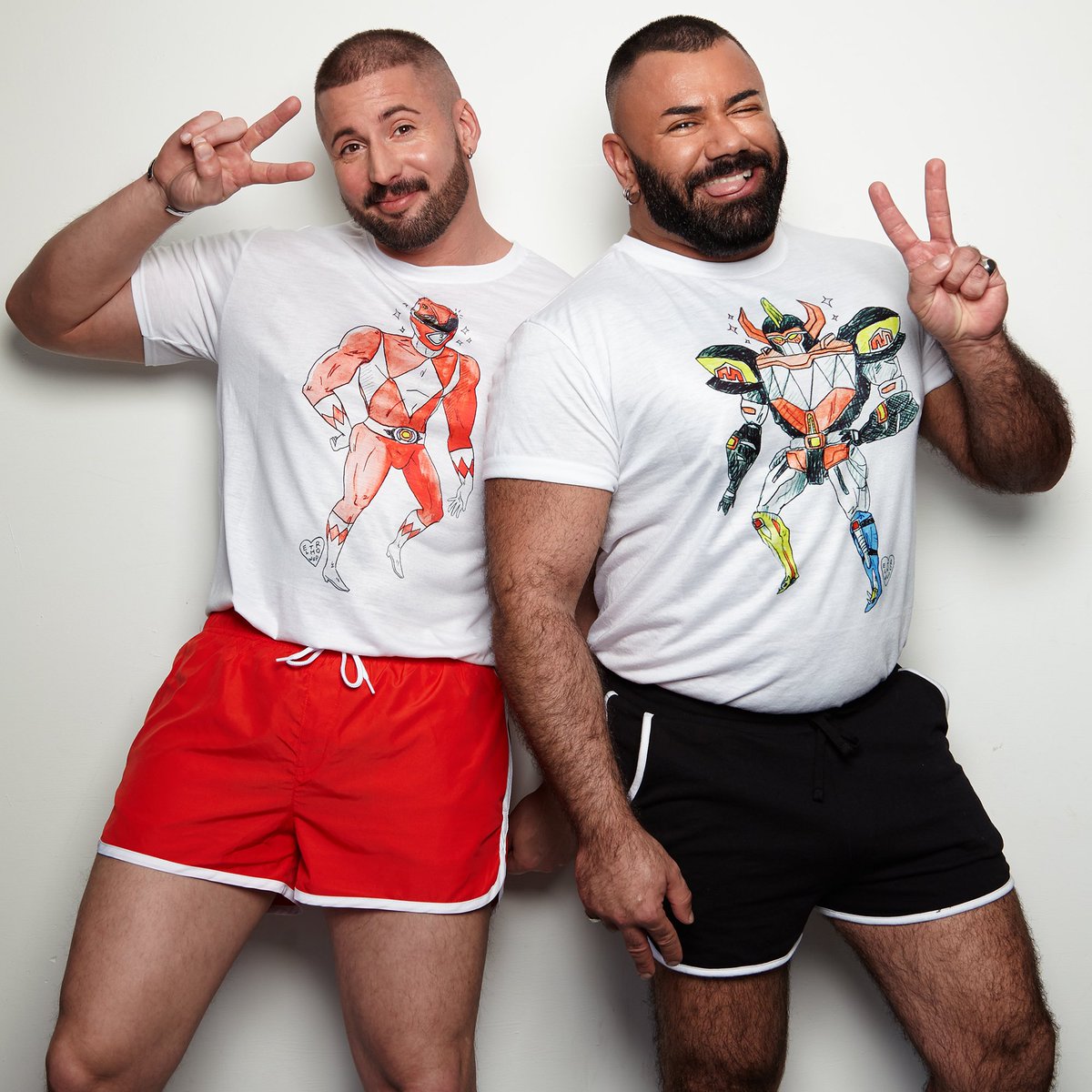 HomoLondon's tweet photo. Feeling extra cute in our new #elthrowup sassy #RedRanger & fierce #Megazord tees! Available to buy on our Etsy store now. Link in bio π―ββοΈ#mightymorthingpowerrangers https://t.co/a94MlwCahw
