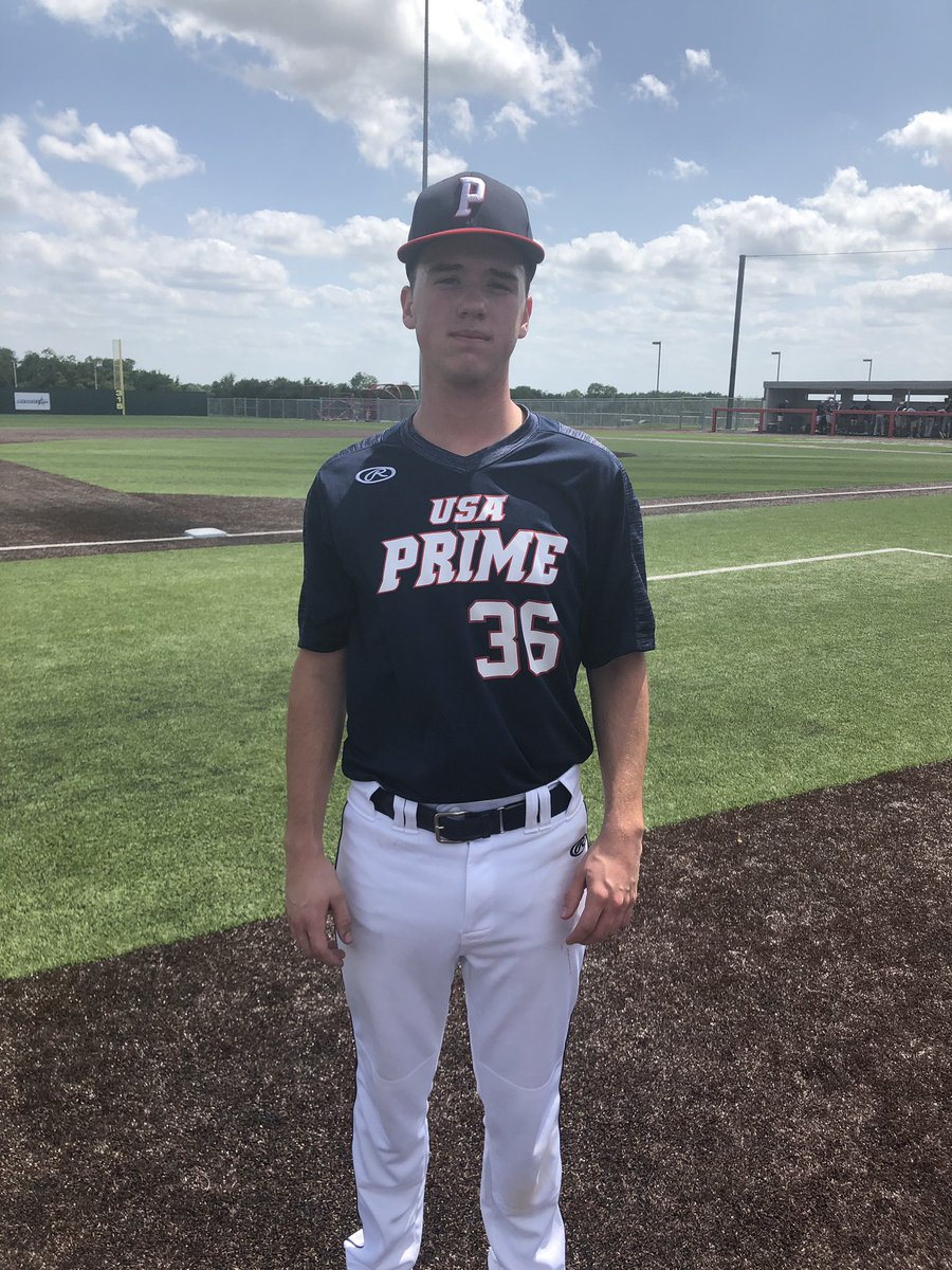 FiveTool's tweet photo. @FiveToolTexas F: @USA_PrimeBB Parra 8, Dallas Braves 16U 1
PoG: Jacob Tipps 2-4, 3 RBI, 2R
Pitcher: Caedmon Thomas 7 IP, 5H, R, 2K https://t.co/kvFSGcSPyA