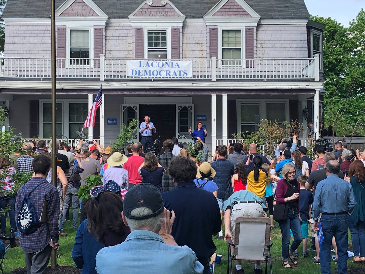 Photos Bernie at the Laconia, NH Ice Cream Social Democratic Underground