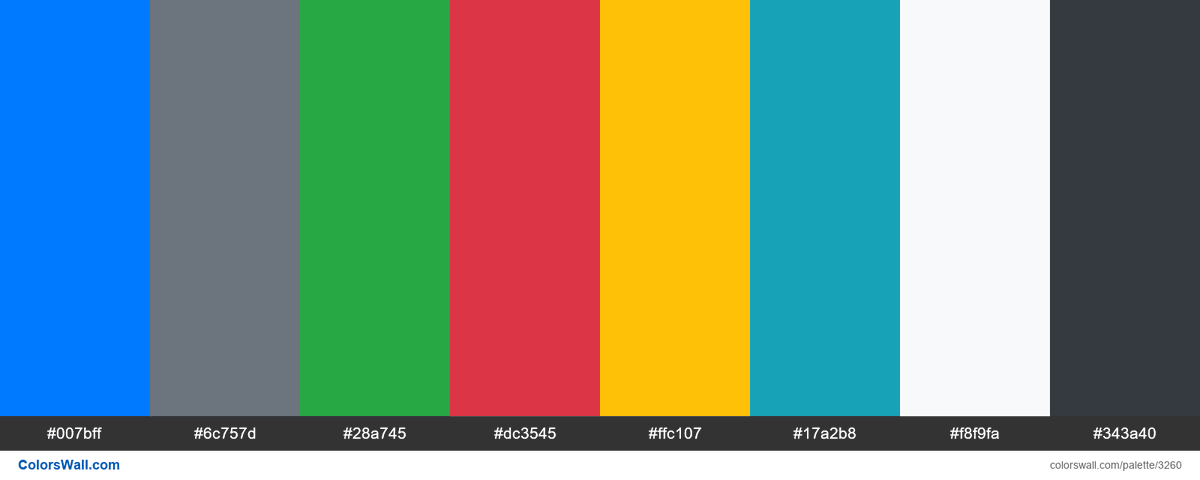 ︎✦︎専用︎✦︎ @@さま 〜3/12 b4 #007bff, #6c757d, #28a745, #dc3545, #ffc107, #17a2b8, #f8f9fa