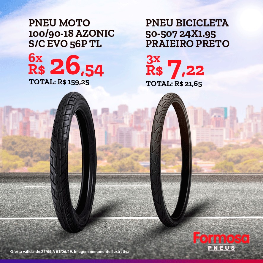 formosaoficial's tweet photo. Venha conferir as ofertas imbatíveis que temos aqui no Formosa Pneus.
Qualidade em produtos de marcas que são referência no mercado. Esperamos você!
.
Ofertas válidas de 27/05 a 01/06/2019. https://t.co/qUstbxF4Yw
