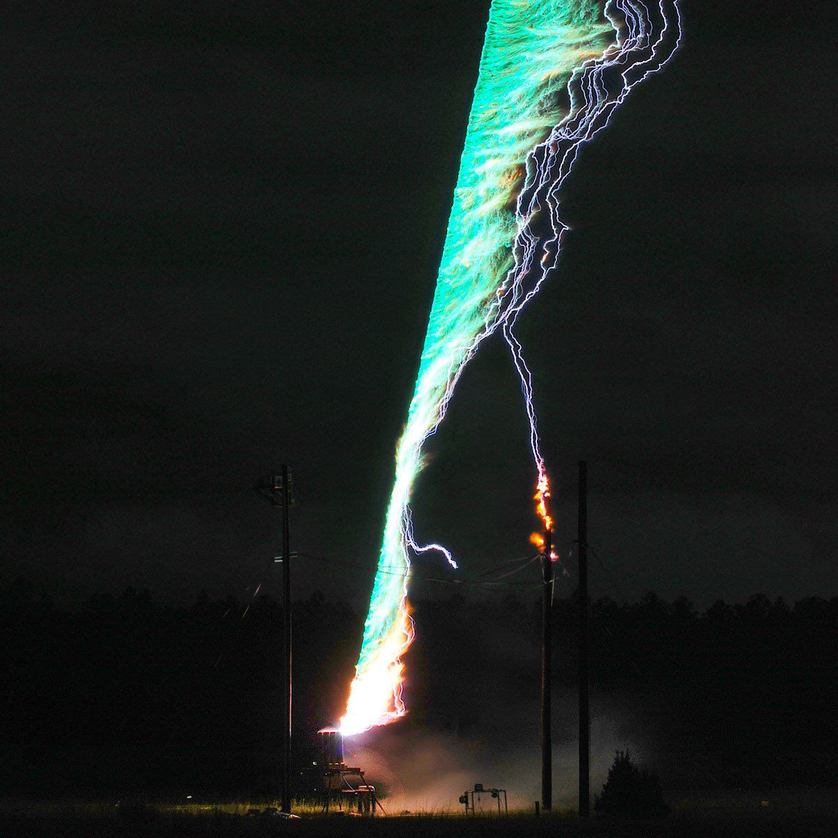 Meanwhile, weather researchers embraced maniacal laughter by developing a new experimental technique.By launching rockets trailing wire behind them, scientists amped up conductivity to study rocket-triggered lightning. Its gorgeous-terrifying.More:  https://www.wired.com/2015/06/the-lightning-machine/