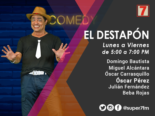 super7fm's tweet photo. ¡Inicia @eldestapon! Te proponemos 2 horas de humor para que te olvides del tapón del lunes. SINTONÍZANOS en la #Super7FM 107.7FM - También nos puedes escuchar por https://t.co/zgjPWA0aWO - #Domiplay - #Tunein 

· #Humor #Radio #Tapón #RD https://t.co/3CA2fqZ43B