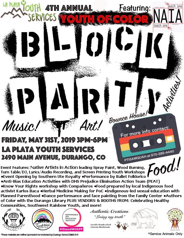 KB_LETSJUSB's tweet image. This Friday! Free for the youth!🙌🏽 #Durango #Colorado Block Party!