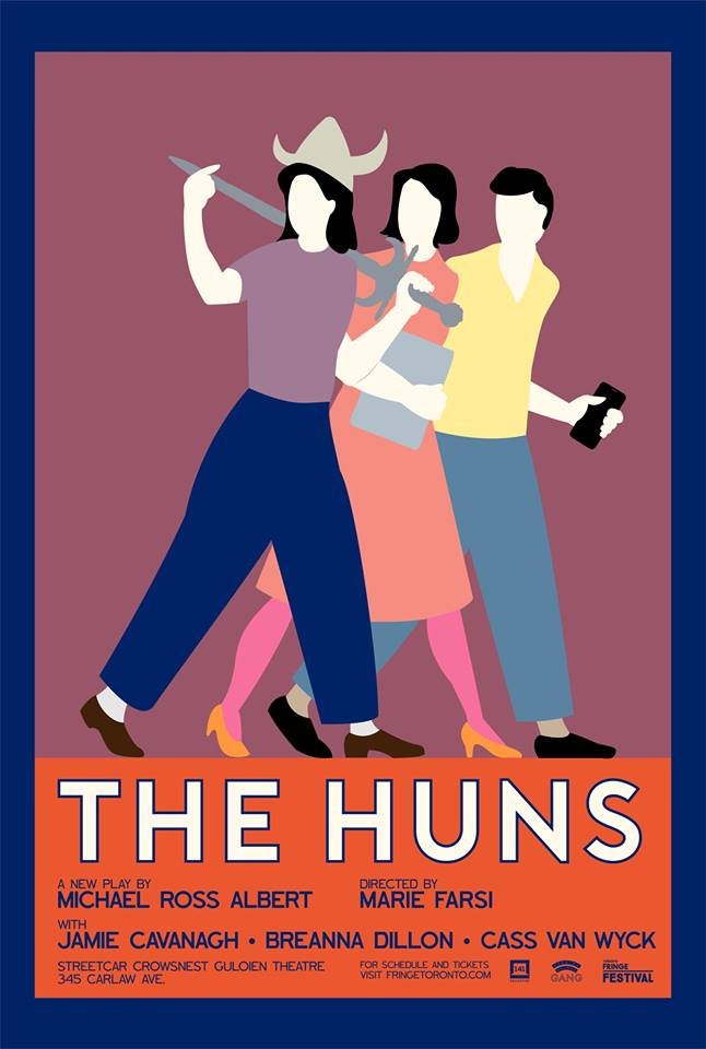 OneFourOneCo's tweet photo. ‼️Coming to @Toronto_Fringe 2019‼️
THE HUNS by @michaelralbert
Directed by Marie Farsi
Featuring Jamie Cavanagh, Breanna Dillon, and @classvanwyck
For schedule and tickets, visit https://t.co/lcvFvGwdVr
#OKHun #FringeTO #TorontoFringe #CrowsTheatre #OneFourOneCollective https://t.co/xsQegKmRM0