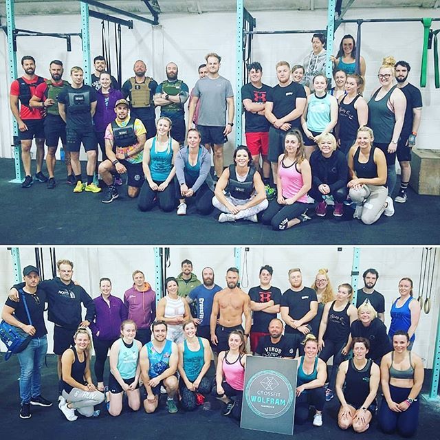 National Murph Day
1 Mile Run
100 Pull Ups
200 Push Ups
300 Squats
1 Mile Run

It's a workout like no other. Theres no better way of challenging ones self physically and mental by chipping away at this infamous workout. Heres our before and after. 30 CrossFit Athletes joinin…