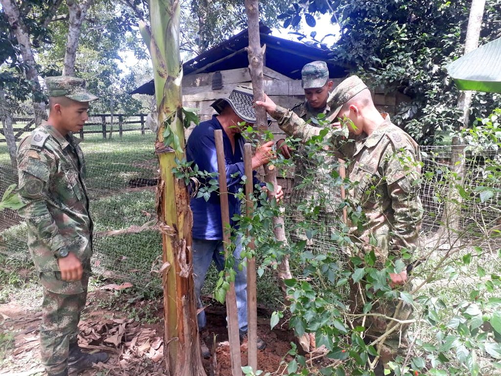 Ejercito_Div4's tweet photo. El #BatallónDeInfanteria19 con el apoyo de la cumunidad de la vereda Santa Lucía del municipio de Puerto Concordia #Meta, realizaron jornada ambiental de limpieza y mantenimiento
#HorusEsProgreso
#ProtegiendoElTerritorio https://t.co/gl9Mz0Ls29