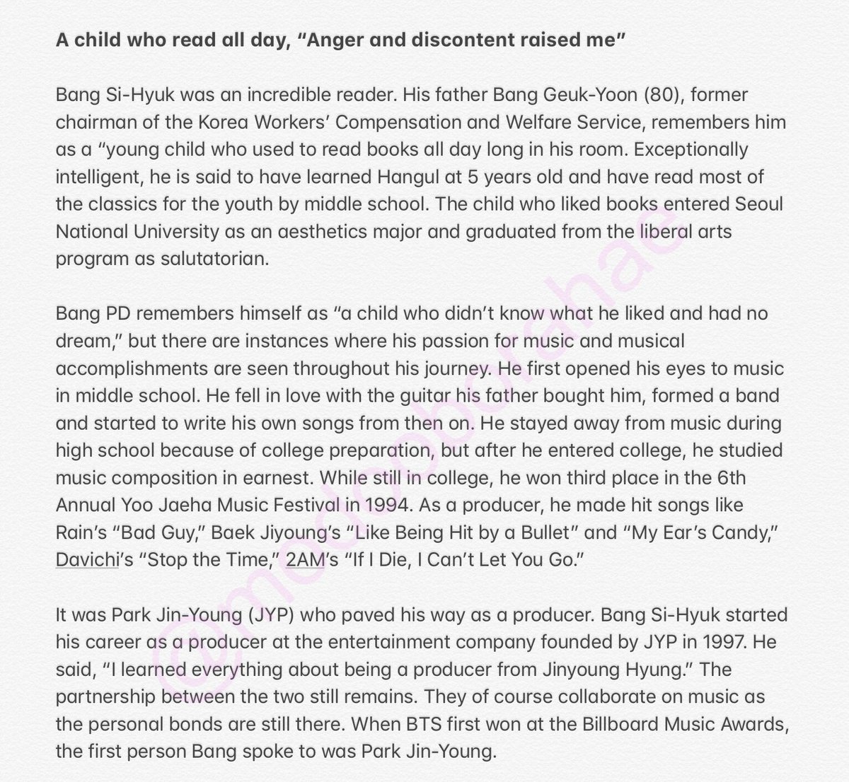 Here’s the article on Bang PD.  @BTS_twt  #BTS  #방탄소년단   http://topclass.chosun.com/mobile/board/view.asp?catecode=R&tnu=201906100009