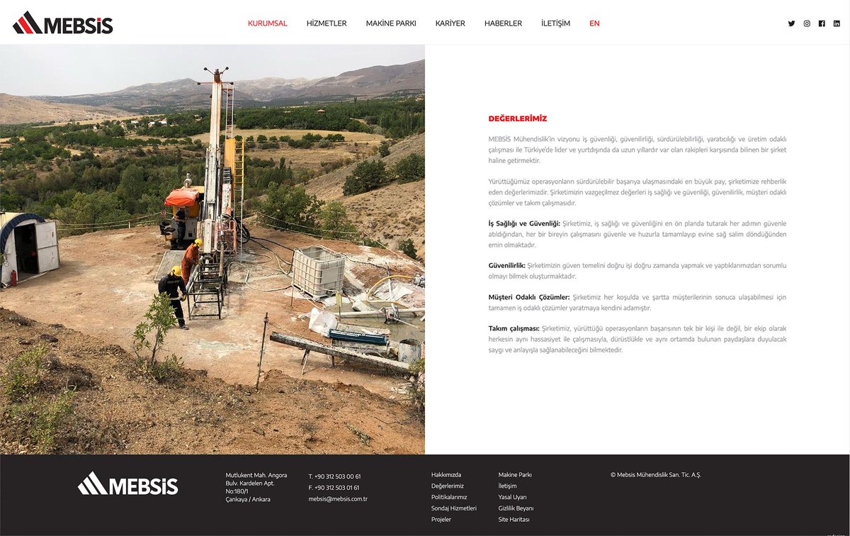 codesigntr's tweet image. Design, custom CMS development for Mebsis Engineering mebsis.com.tr